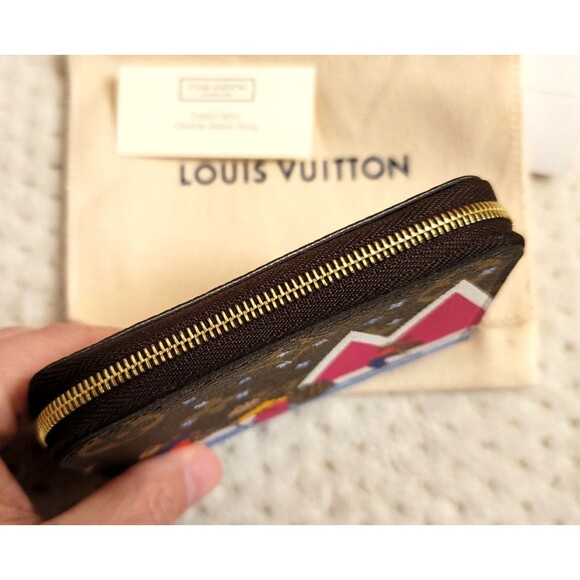 NEW Louis Vuitton Monogram Christmas Animation BEARS ZIPPY COIN PURSE M63831 - Picture 8 of 11